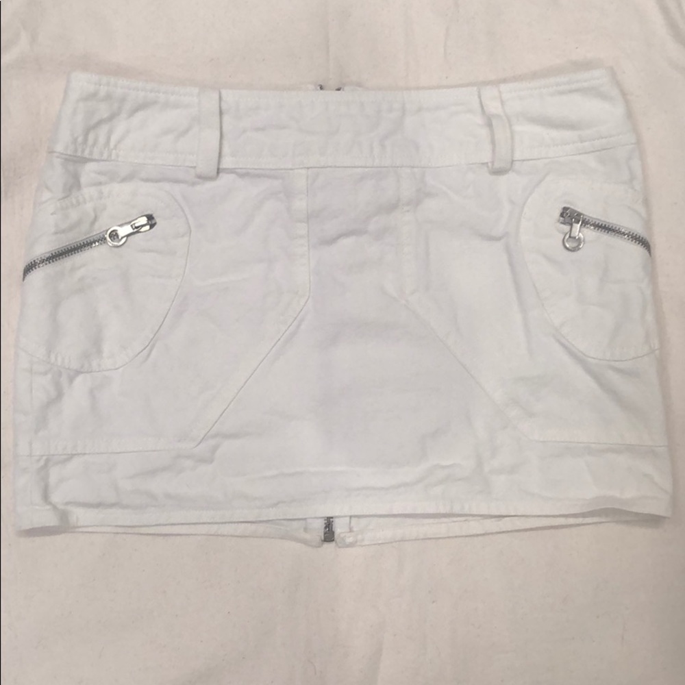 Versace Versus White Jean Mini Skirt